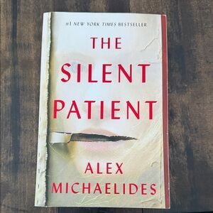 The Silent Patient by Alex Michaelides - Cream and Red Cover